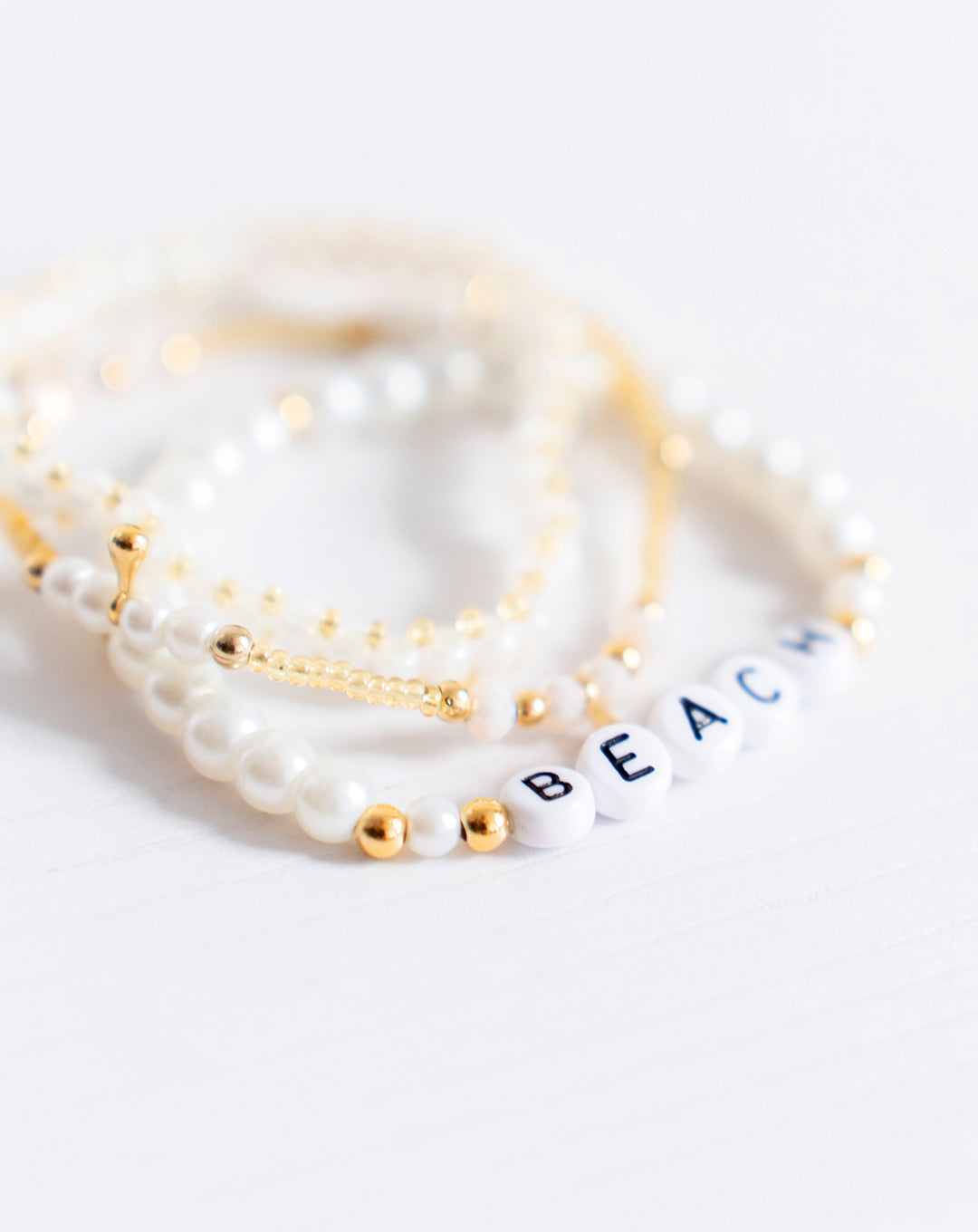 Pulseras SET x 3 - Letras Personalizado